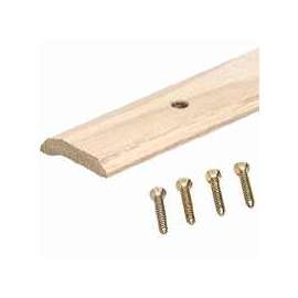 M-D 85357 Carpet Trim, 36-1/4 in L, 1.44 in W, Hardwood, Unfinished