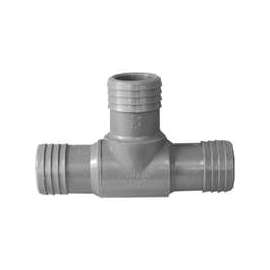 TEE POLY BARB 1/-1/4 IN