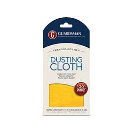 GUARDSMAN 462100 Dusting Cloth, Cotton, Yellow, 12