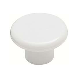 Amerock Allison Value BP802PW Cabinet Knob, 13/16 in Projection, Plastic