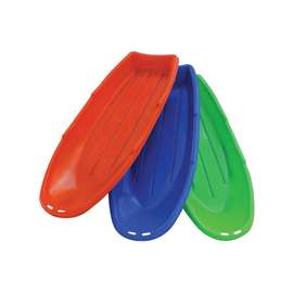 Paricon 648 Flexible Winter Lightning Toboggan, 4-Years Old and Up Capacity, Plastic, Blue/Lime Green/Orange