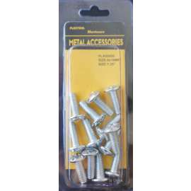 Plextool Round Head Combination Machine Screws 1/4x5/8", 13pcs - 24 per Box (PLX00659)