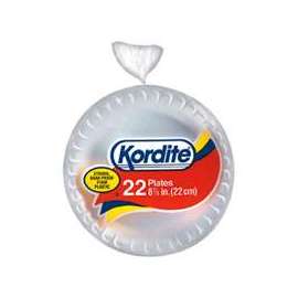 Kordite 00D38022 Disposable Plate, Styrofoam
