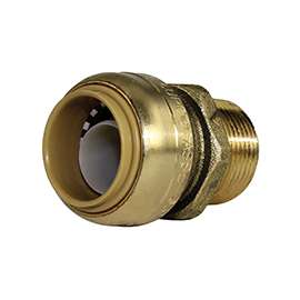 SharkBite U134LFA Connector, 3/4 in MNPT, 3/4 in MNPT