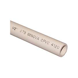GENOVA 50025 Tubing, 1/2 in Plain, 5 ft L, Buff