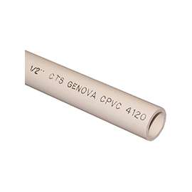 GENOVA 50035 Tubing, 3/4 in Plain, 5 ft L, Buff