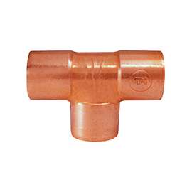 EPC 111 Series 32700 Pipe Tee, 1/2 in Run, Sweat x Sweat Run Connection, Sweat Branch Connection