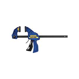 IRWIN QUICK-GRIP 1964718 Bar Clamp/Spreader, 300 lb Weight Capacity, 12 in Max Opening, 3-3/16 in D Throat