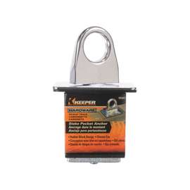 KEEPER 05604 Stake Pocket Anchor Point, Chrome