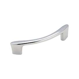 Amerock BP341526 Cabinet Pull, 3-1/2 in L x 15/16 in H Handle, Zinc, Polished Chrome