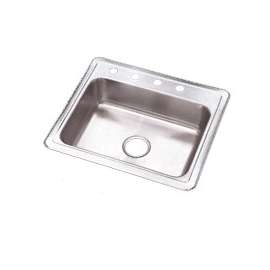 Sterling Middleton 14631-4-NA Kitchen Sink, 15-1/4 in W, 6 in D Bowl, Stainless Steel