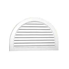 Duraflo 626095-00 Gable Vent, 17-1/4 in L x 28-1/2 in W Rough Opening, Vinyl, White
