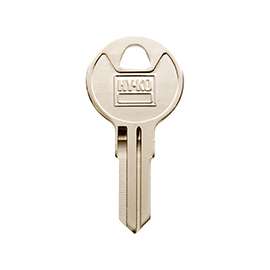 Hy-Ko 11010TM15 Key Blank, Brass, Nickel Plated