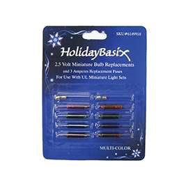 Hometown Holidays Multi-Color Replacement Bulb, 2.5 V, 3 A, Miniature Bulb