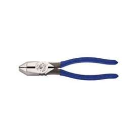 Klein D201-8 Cutting Plier, 1-9/16 in Cutting, Knurled Jaw, Dark Blue Handle