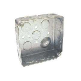 RACO 8190 Outlet Box, Knockout Cable Entry, 16-Knockout, Steel