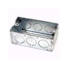 RACO 653 Handy Box, 1-Gang, Galvanized Steel, Gray