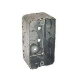 RACO 8660 Handy Box, 1-Gang, Steel, Gray