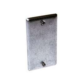 RACO 860 Handy Box Cover, 4-3/16 in L, 2-5/16 in W, Galvanized Steel, For 4 x 2 in Handy Boxes