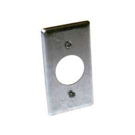 RACO 863 Handy Box Cover, 4-3/16 in L, 2-5/16 in W, Galvanized Steel, For 4 x 2 in Handy Boxes