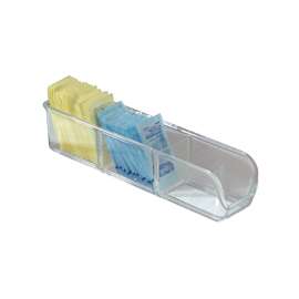 iDESIGN LINUS 66730 Sugar Packet Holder, Plastic, Clear