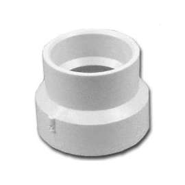 GENOVA 70131 Pipe Reducing Coupling, 3 x 1-1/2 in Hub, Red