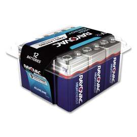 Alkaline 9V Batteries, 12/Pack
