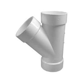 GENOVA 71040 Pipe Wye, 4 in Hub, 4 in, 4 in