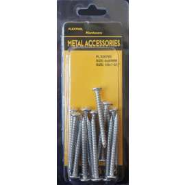 Plextool Truss - Phillips Head Screws, 1/8x1-5/8", 17pcs/PK, 24 PK/Box, Total 408pcs (PLX00760)