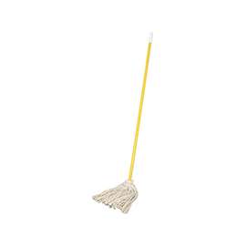 BIRDWELL 509-6 Mop Head with Swivel Cap, Clamp Handle, Cotton Mop Head