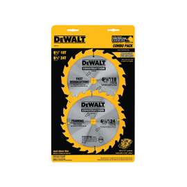 DeWALT DW9158 Circular Saw Blade, 6-1/2 in Dia, Carbide Cutting Edge, 5/8 in Arbor, Carbide