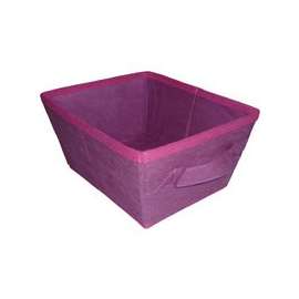 Simple Spaces Storage Bin, 10-1/2 X 8-1/4 X 5-1/4 In, Purple