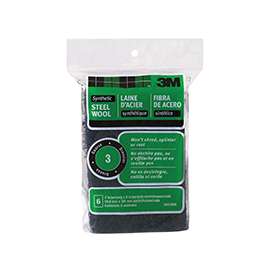 3M 10115 Steel Wool Pad, #3-Grit, Coarse, Metal