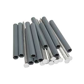 Amerimax 25043 Gutter Spike and Ferrule, Aluminum/Plastic, White