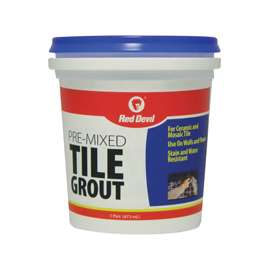 Red Devil 0428 Tile Grout, 1 pt Tub