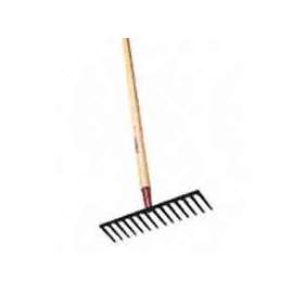 RAZOR-BACK 63121 Road Rake, 66-1/4 in L Tine, 14-Tine, Hardwood Handle