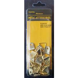 Plextool Triangle D-Ring Picture Frame Hangers, 7/16x9/16", 23 pcs - 24 per Box (PLX00782)