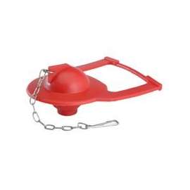 Korky 2011BP Hinge Toilet Flapper, Chlorazone Rubber, Red