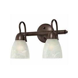 Boston Harbor Dimmable Vanity Light Fixture, (2) 60/13 W, Medium, A19/Cfl Lamp, Venetian Bronze