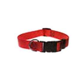 Petmate 20806 Adjustable Dog Collar, 16 to 26 in L Collar, Nylon, Red