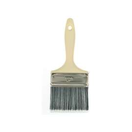 Linzer 1820-4 Paint Brush, 2-3/4 in L Bristle, Varnish Handle, Stainless Steel Ferrule