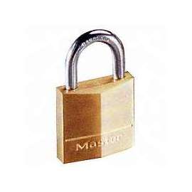Master Lock 130D Padlock, 1-3/16 in W Body, Brass