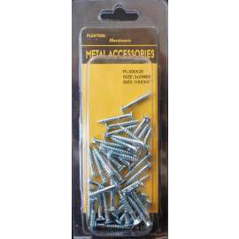 Plextool Flat Head Countersunk Wood Screws 1/8" x 3/4", 39pcs/PK, 24 PK/Box, Total 936pcs (PLX00626)