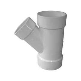 GENOVA 71043 Pipe Wye, 4 in Hub, 4 in, 3 in