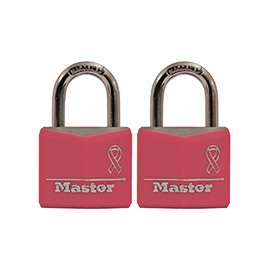 Master Lock 136T Padlock, 1-3/16 in W Body, Aluminum