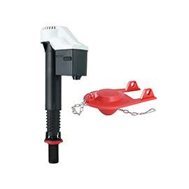 Korky QuietFILL 818BP Fill Valve and Premium Flapper Kit, Plastic