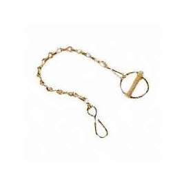SpeeCo S07090200 Lynch Pin with Chain, 7/16 in Dia Pin, 2 in OAL, Yellow Zinc Dichromate