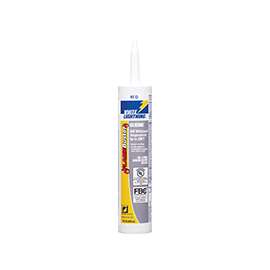 White Lightning FLAME BUSTER W44117010 1-Part Silicone Sealant, Red, 10 oz Cartridge