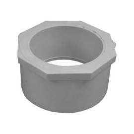 GENOVA 300 Series 30243 Pipe Reducing Bushing, 4 in Spigot x 3 in Slip, White