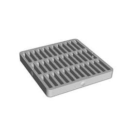 NDS DrainTech 0902SDB Drain Grate, 5/16 in Grate Opening, 27.29 sq-in Open Surface Area, 9 in L, 9 in W